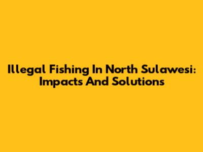 Illegal Fishing In North Sulawesi: Impacts And Solutions